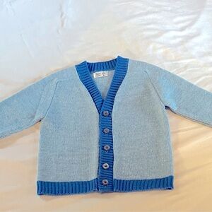 Vintage Sears Little Boys Blue Cardigan Size 4